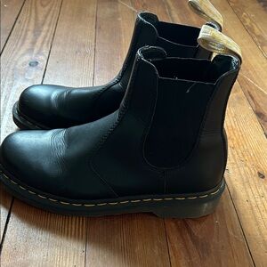 Black Leather Doc Marten Boots